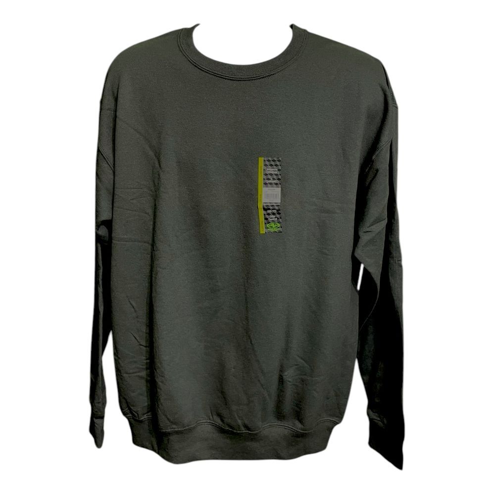 Pullover - Athletic Works - Green - Fleece Crew Neck - Men's L (42-44)